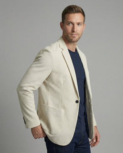 Maßgefertigter Herren Blazer Karierter Slim Fit - BerlinGlamour