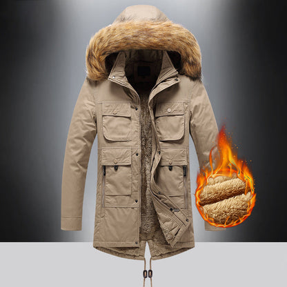 Herren Winterjacke Isoliert Warm Wasserfest