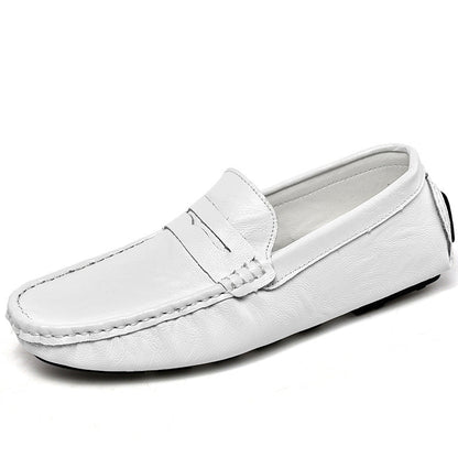 Damen Mokassins Leder Bequem Flexibel
