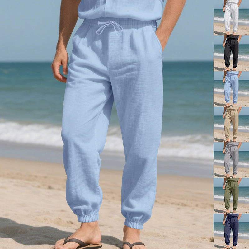 Herren Strandhose Leicht Elastischer Bund Bequem