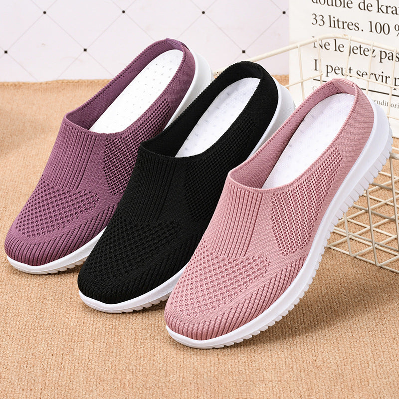 Damen Freizeitschuhe Bequem Atmungsaktiv Slip-On Sneaker