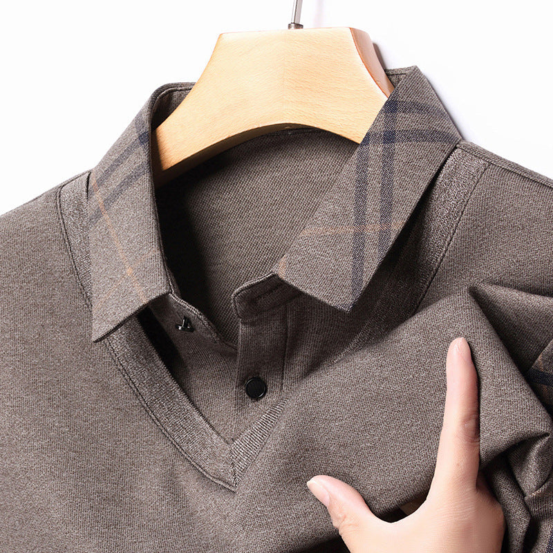 Herren Pullover V-Ausschnitt Modern Strukturiert Elegent