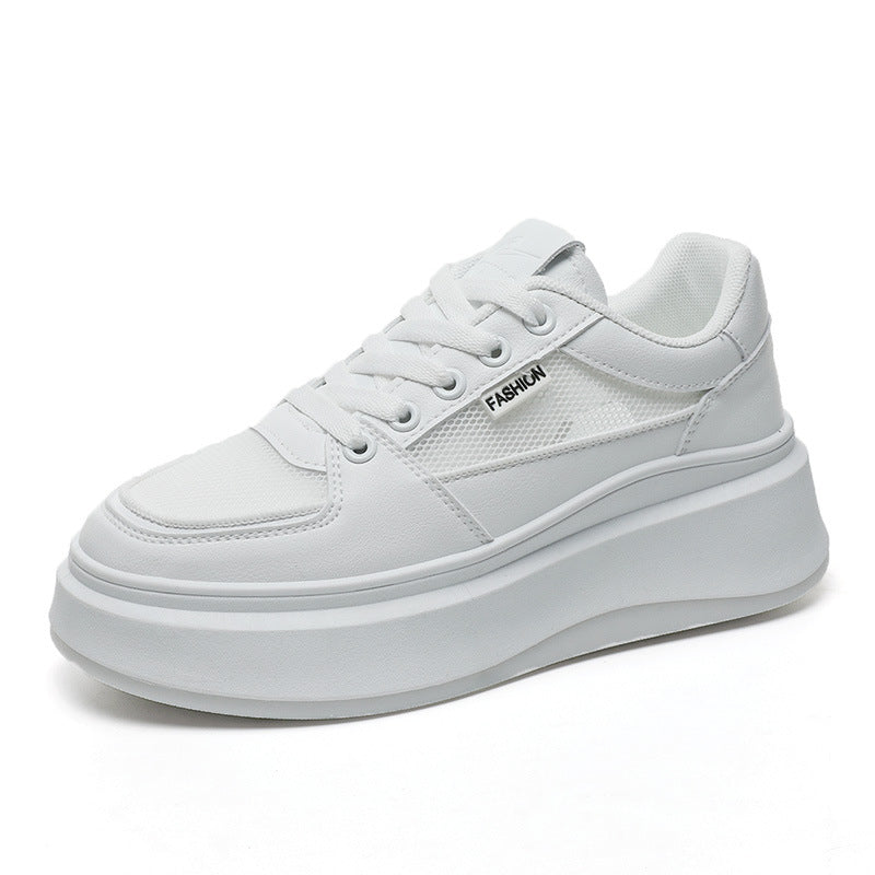 Damen Sneaker Hoch Plattform atmungsaktiv Mesh