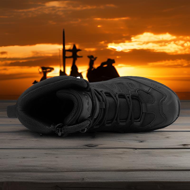 Herren Wanderschuhe Hoch Knöchelschutz Rutschfest Waterproof