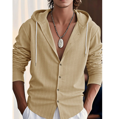 Herren Strickjacke Mit Kapuze Klassisch Modern