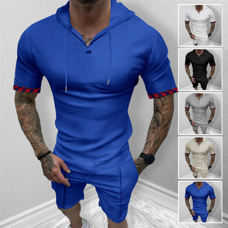 Herren Hoodie Kurzarm Sportlich Modern - BerlinGlamour