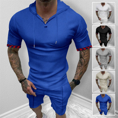 Herren Hoodie Kurzarm Sportlich Modern - BerlinGlamour