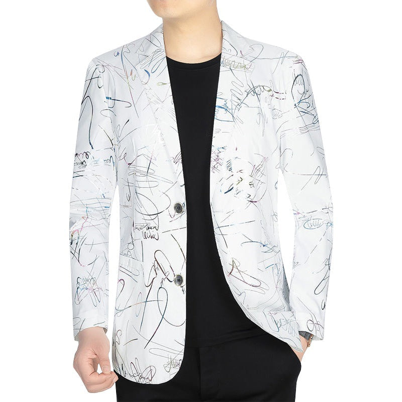 Herren Blazerjacke Modern Abstrakt Designer Look