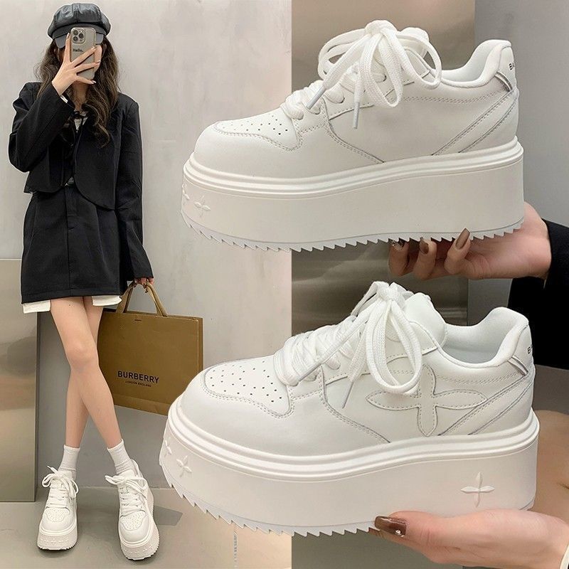 Damen Plateau Sneaker Rutschfest Gepolstert Komfort - BerlinGlamour