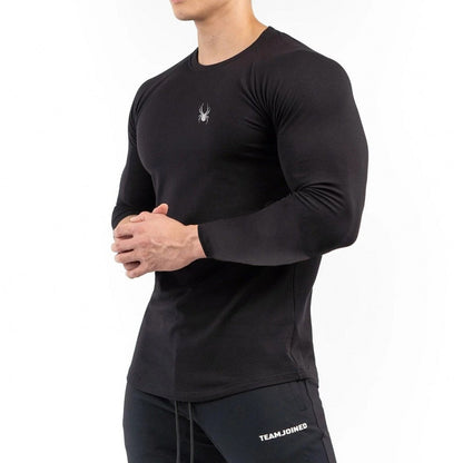 Herren Kompressions-Shirt Atmungsaktiv Sportlich Slim-Fit