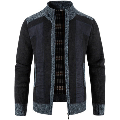 Herren Strickjacke Modern Slim Fit mit Reißverschluss