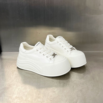 Damen Sneaker Plattform Schuhe Elegant Atmungsaktiv