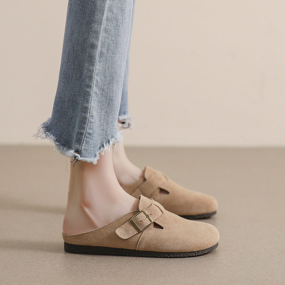 Damen Clogs Bequem Schnallenverzierung Mode Schuhe - BerlinGlamour