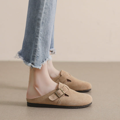 Damen Clogs Bequem Schnallenverzierung Mode Schuhe - BerlinGlamour