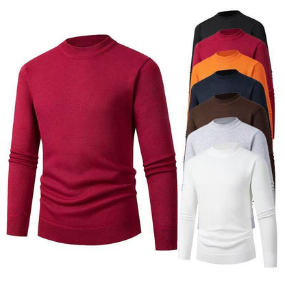 Herren Strickpullover Modern Stehkragen Hochwertig - BerlinGlamour