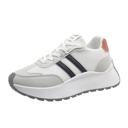 Damen Plateausneaker Sportlich Atmungsaktiv Mit Dämpfung