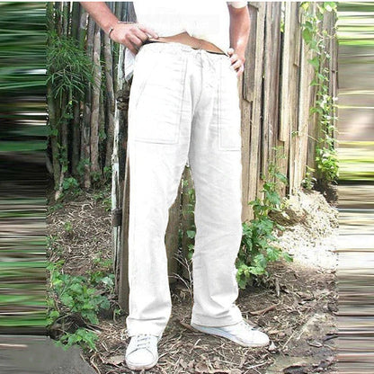 Herren Freizeithose Bequem mit Kordelzug und großen Taschen