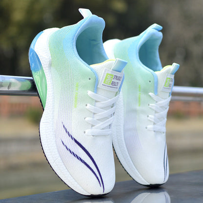 Laufschuhe Damen Sportlich Reflektierend Neon - BerlinGlamour