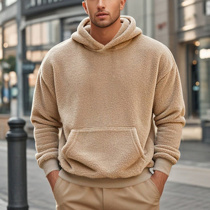 Herren Fleece Hoodie Modern Kängurutasche Größe XL