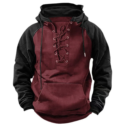 Herren Kapuzenpulli Modern mit Schnürung Trendig
