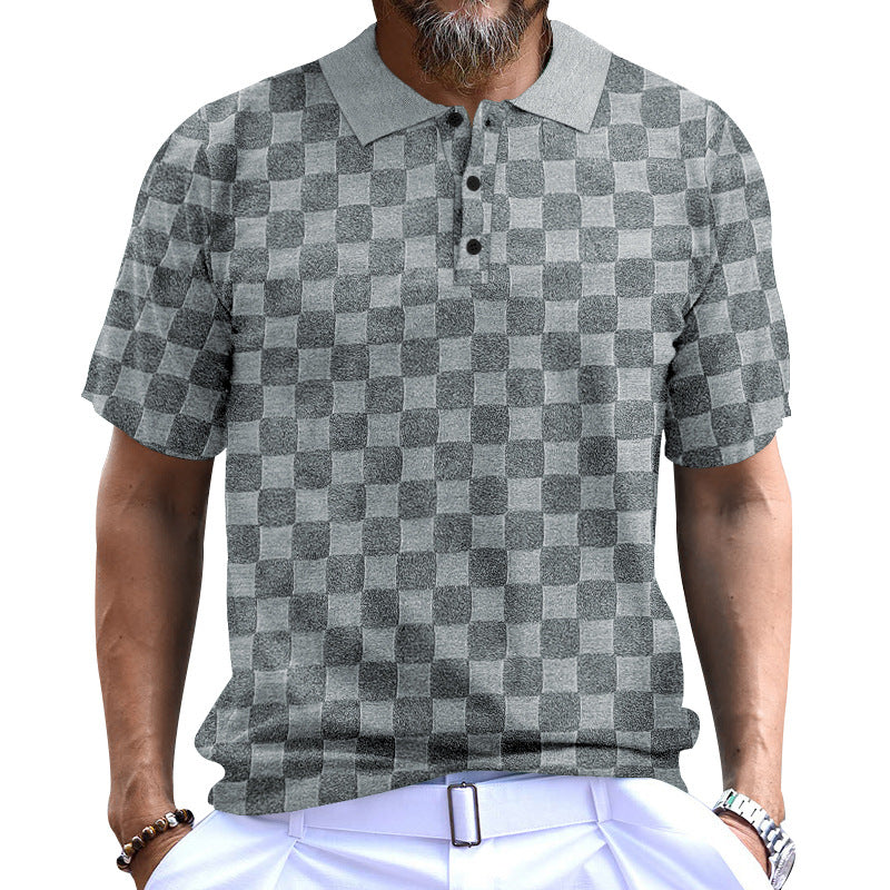 Herren Polo-Shirt Modern mit Struktur und Komfort-Kragen