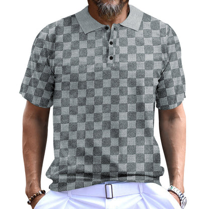 Herren Polo-Shirt Modern mit Struktur und Komfort-Kragen