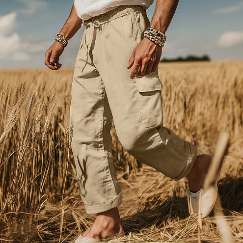 Herren Cargo Shorts Elastisch Multifunktionale Taschen - BerlinGlamour