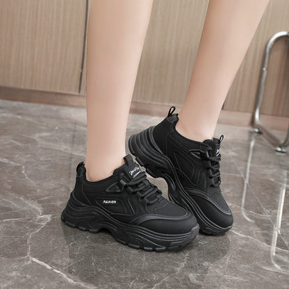 Damen Sneaker Sportlich Chunky Rutschfest Komfortabel