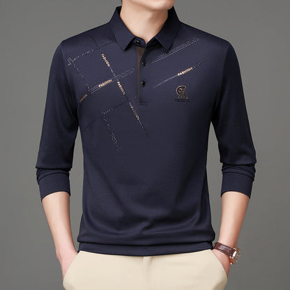 Herren Poloshirt Modern Grafikdruck Funktionstuch - BerlinGlamour