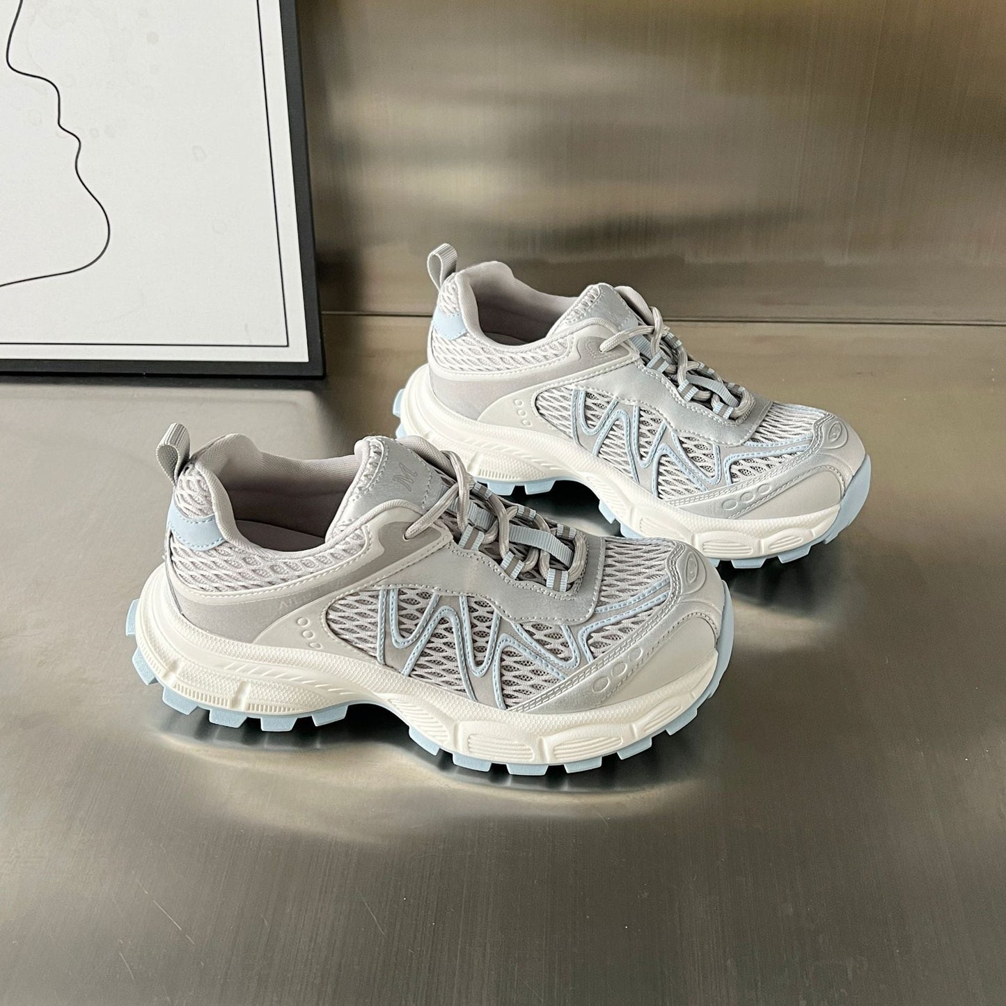 Damen Trail Laufschuhe Sportlich Atmungsaktiv