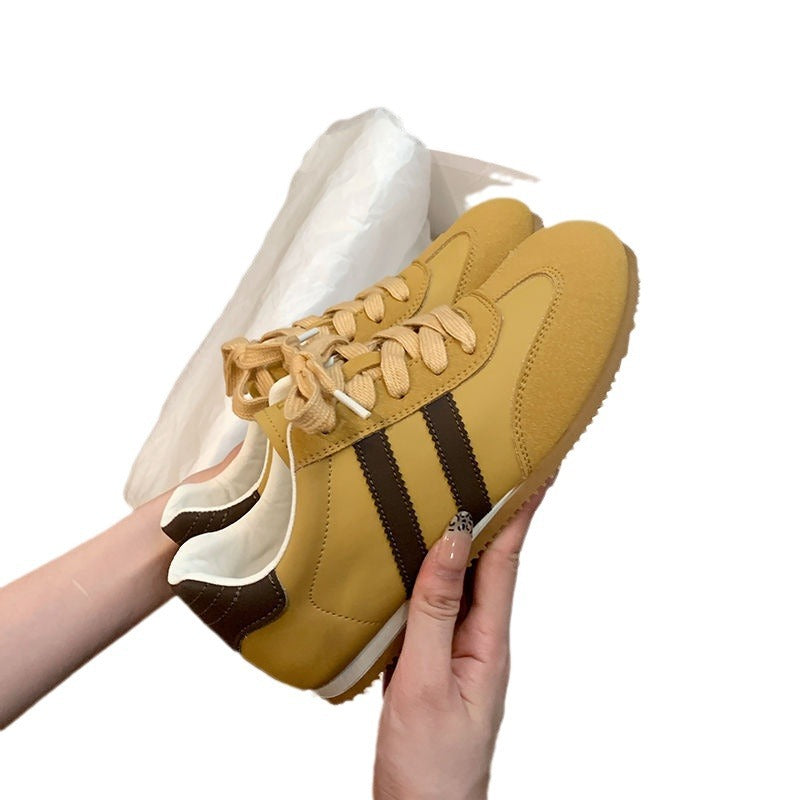 Damen Sneaker Sportlich Atmungsaktiv Mesh Weiße Sohle