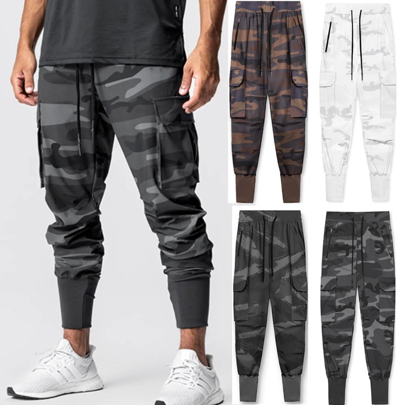 Herren Camo Joggerhosen Cargo Bequem Grün - BerlinGlamour
