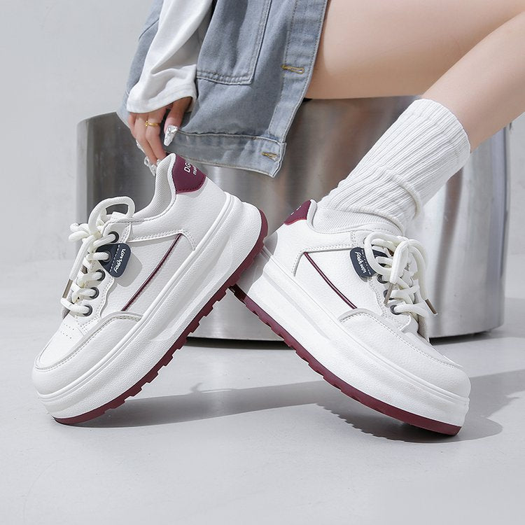Damen Plateau Sneaker Sportlich Hochwertig Heidi