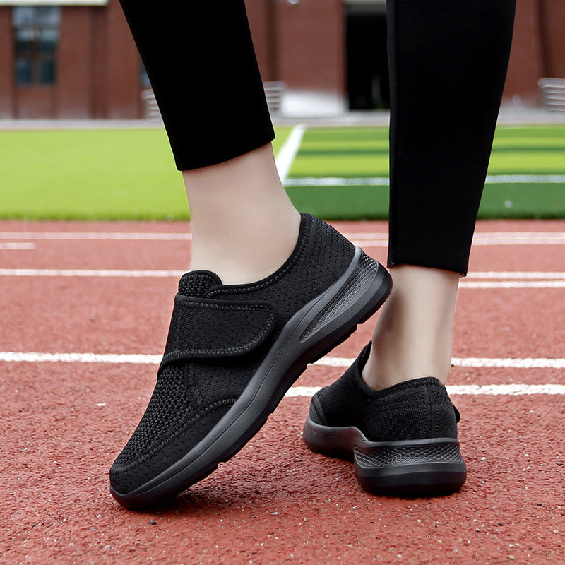 Damen Sneaker Bequem Tragbar Elastisch Klettverschluss - BerlinGlamour