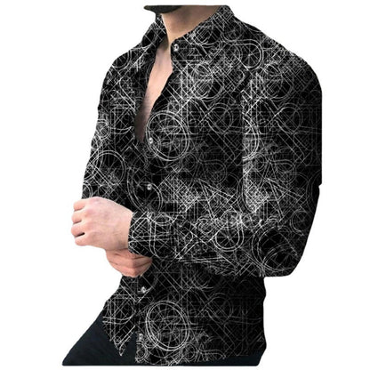 Herren Hemd Langarm Modern Techno-Style