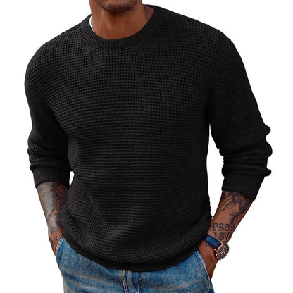 Herren Pullover Strukturiert Großstadt Chic