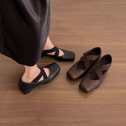 Damen Ballerinas Bequem Gepolstert Elastisch