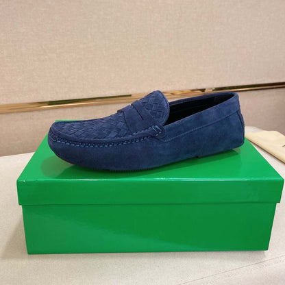 Damen Mokassin Geflochtene Schuhe Bequem Sommer