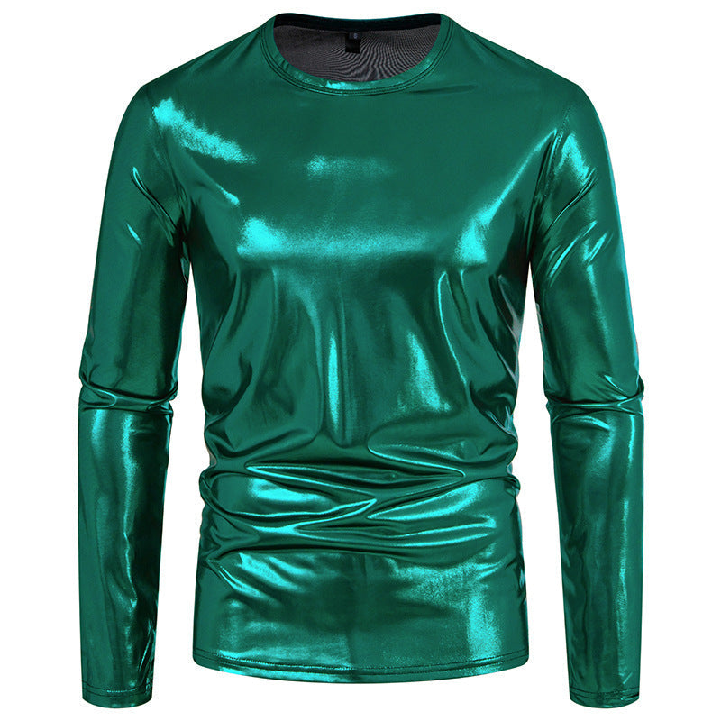 Herren Langarmshirt Glänzend Modern Berlin Style