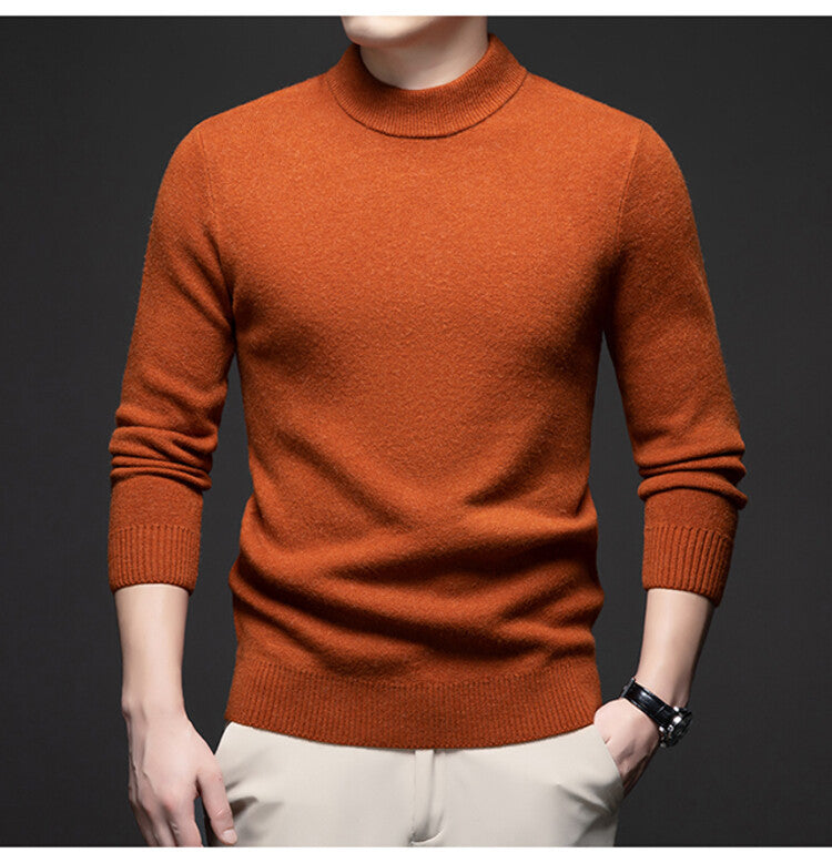 Herren Rollkragenpullover Weich Eleganter Pullover Männer
