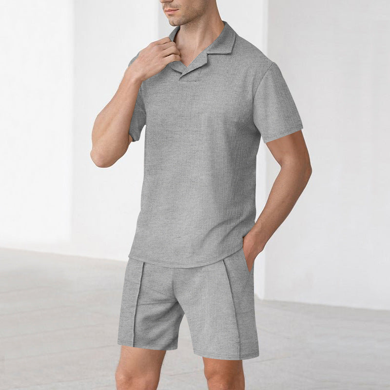 Herren Freizeithemd mit Shorts Sommer Casual