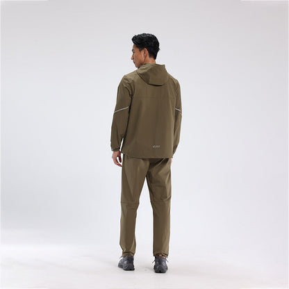 Herren Outdoor-Jacke Wasserdicht Mit Hose Funktionell