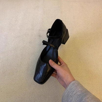 Damen Slingback Ballerinas Elegante Lederschuhe Verstellbar
