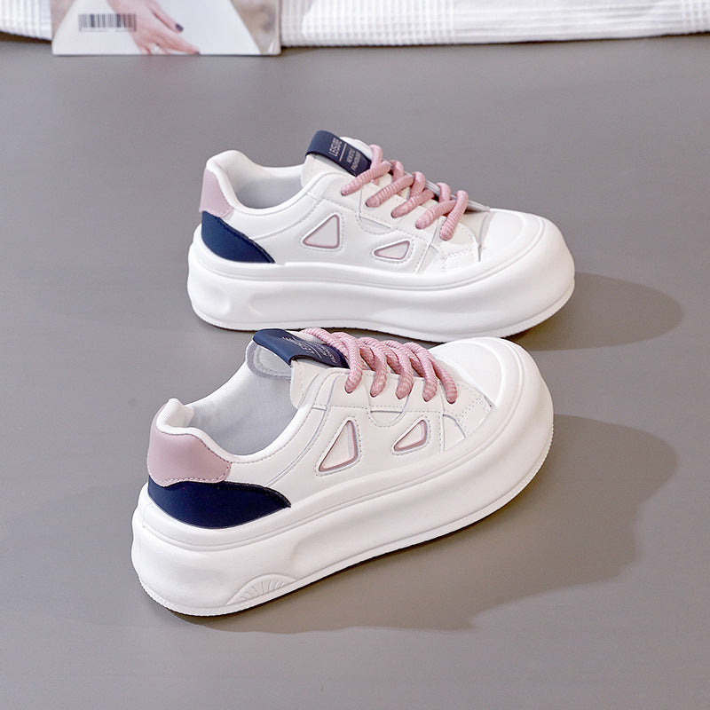 Damen Sneaker Plattform Modisch Hoch