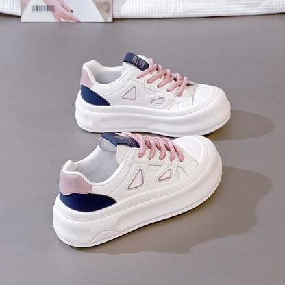 Damen Sneaker Plattform Modisch Hoch