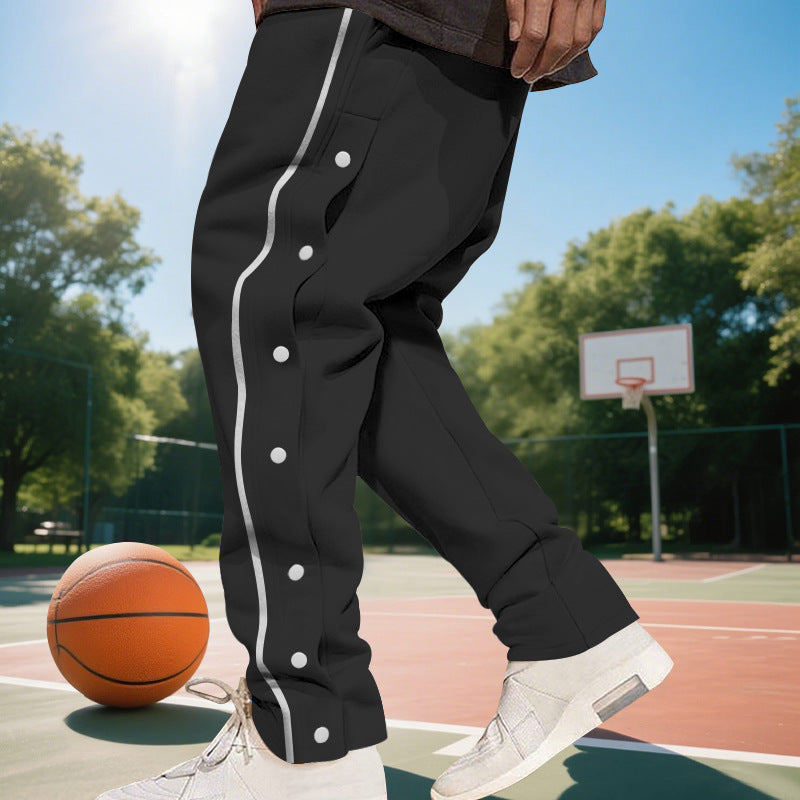 Herren Sport Hose Freizeit Modern Mit Kontraststreifen