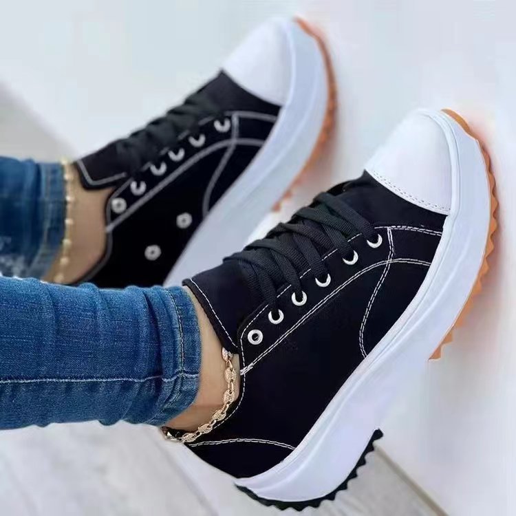 Damen Plateausneaker Sportlich Mit Kettenakzent Modisch