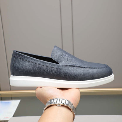 Damen Mokassinschuhe Leder Bequem Rutschfest