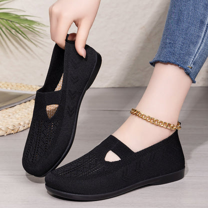 Damen Sandalen atmungsaktiv elastisch Komfort Schuhe