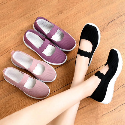 Damen Slipper Sportlich Elastisch Bequem